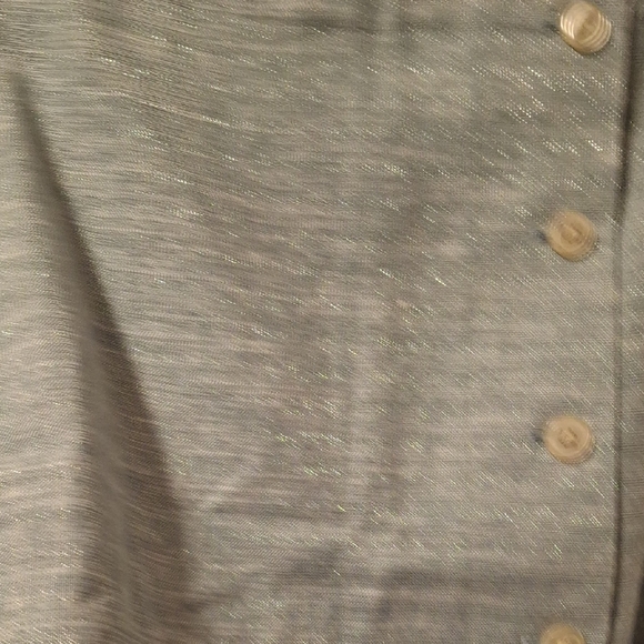 LOFT Teal Button-Front Mini Skirt 00P ๐๐๐๐ - Picture 4 of 9